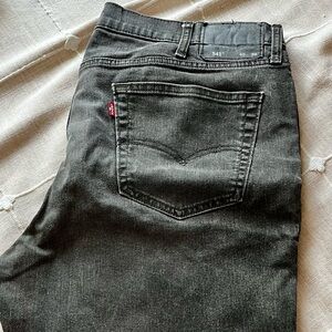 Levi's Men's Charcoal Straight Jeans